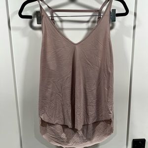 Gray lululemon tank top.